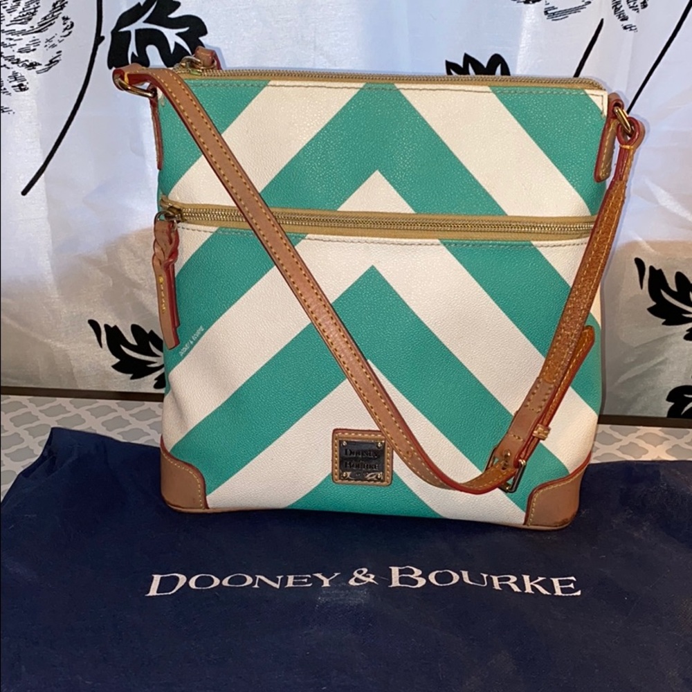 Dooney & Bourke Seafoam Chevron Crossbody